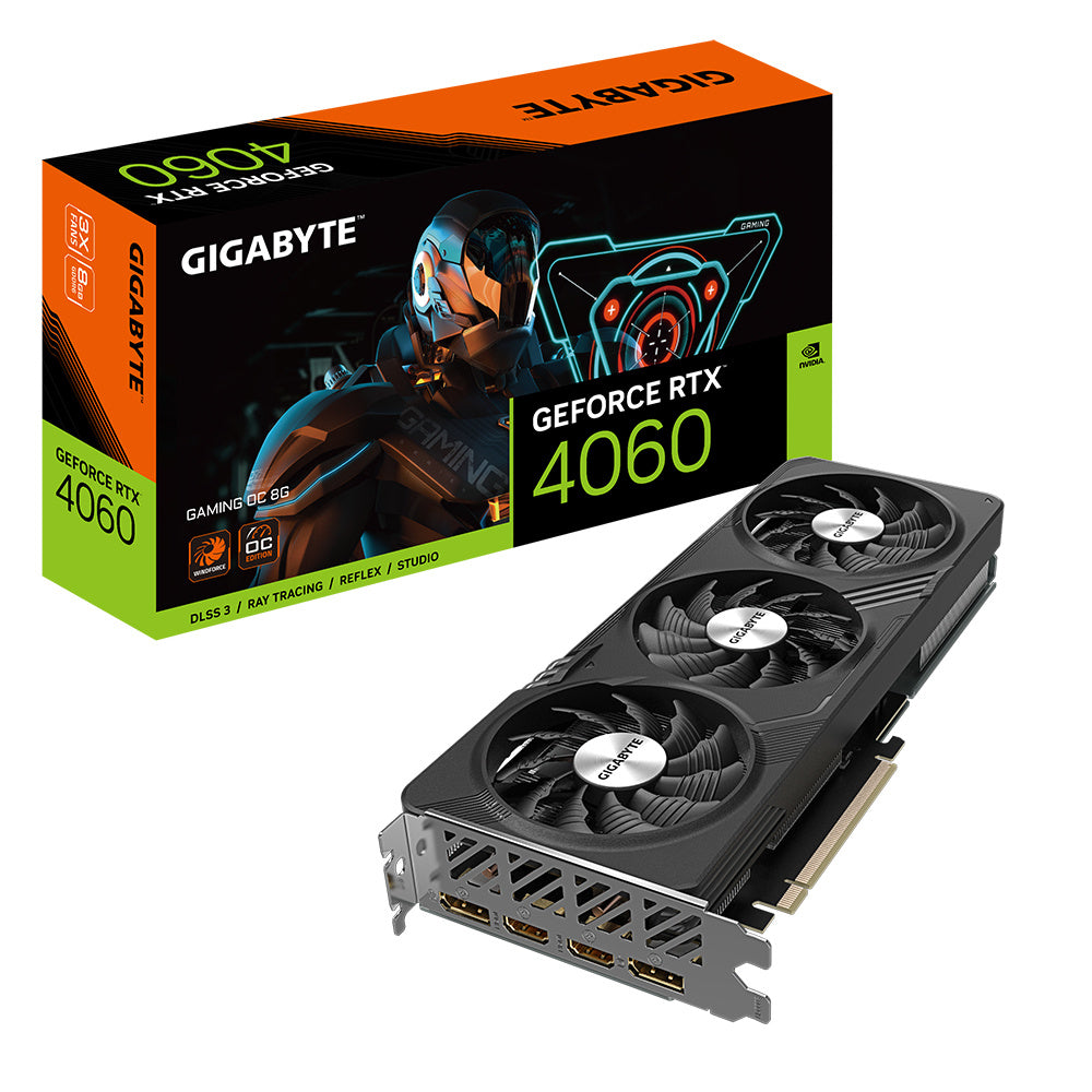 Tarjeta de Video Gigabyte NVIDIA GeForce RTX­­ 4060 GAMING OC 8G