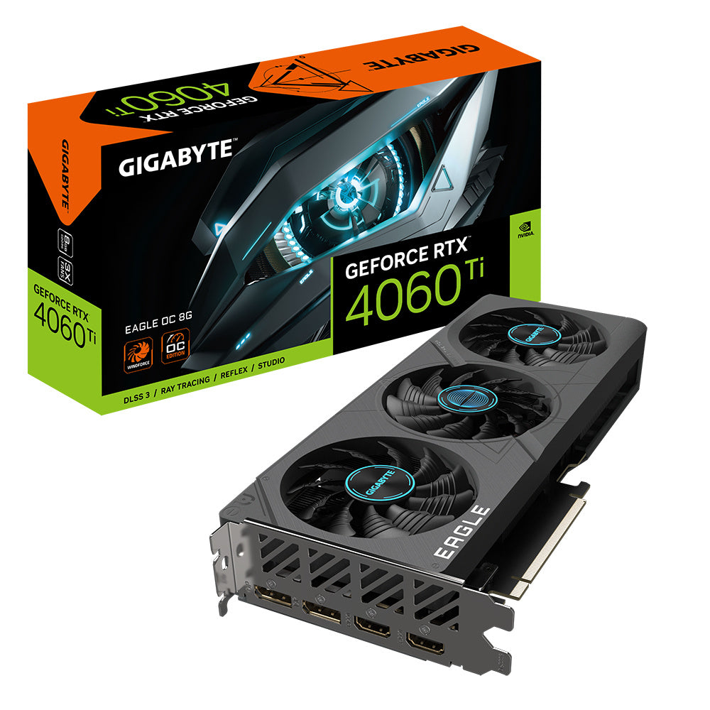 Tarjeta de Video Gigabyte NVIDIA GeForce RTX 4060 Ti EAGLE OC - 8G