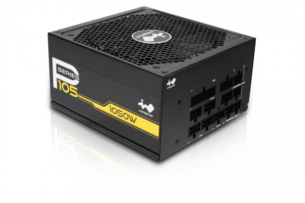 Fuente de Poder In Win P105 Certificacion 80 PLUS Gold, 20+4 pin ATX, 135mm, 1050W