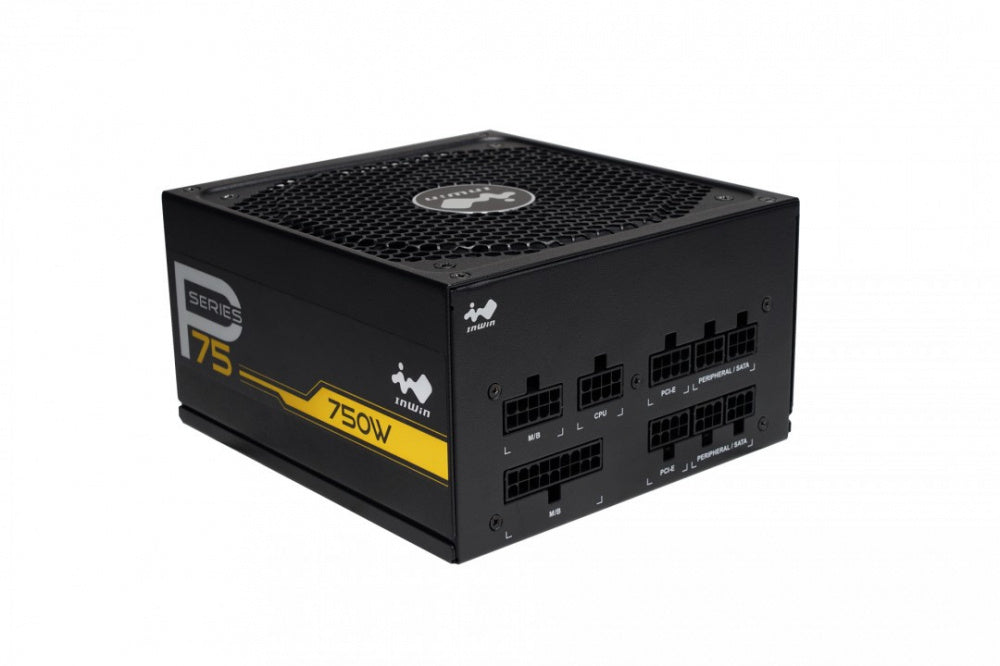 Fuente de Poder In Win P75 80 PLUS Gold, 20+4 pin ATX, 135mm, 750W