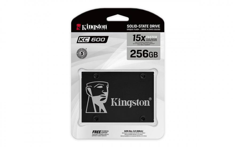 Unidad de estado solido 2.5" Kingston KC600- 256GB