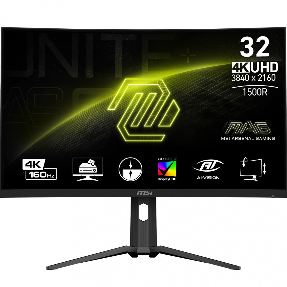 Monitor Gamer Curvo MSI MAG 321CUP LED 31.5", 4K Ultra HD, FreeSync, 160Hz, HDMI, Negro