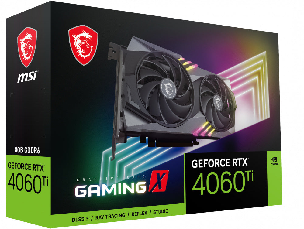 Tarjeta de Video MSI NVIDIA GeForce RTX 4060 Ti GAMING X 8G - 8GB