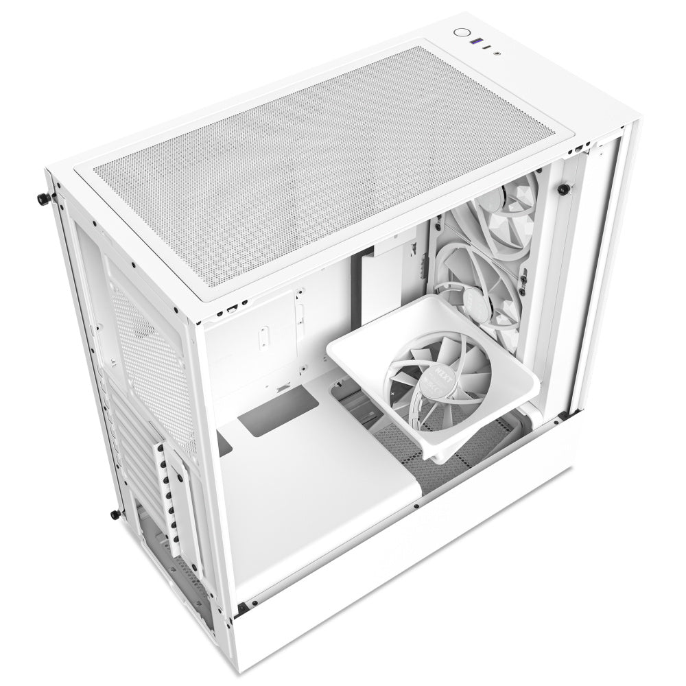 Gabinete NZXT H5 Elite Compact- ATX- Blanco