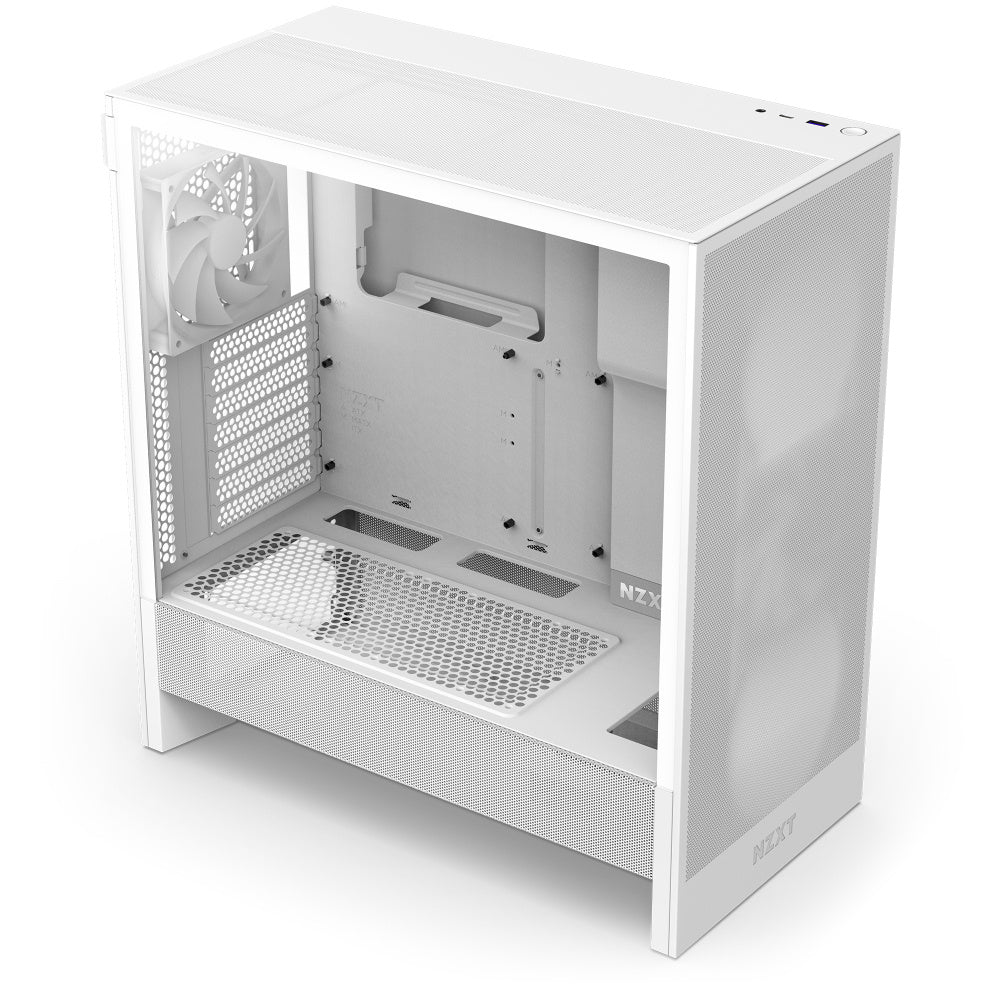 Gabinete NZXT H5 FLOW, Midi-Tower, ATX - Blanco