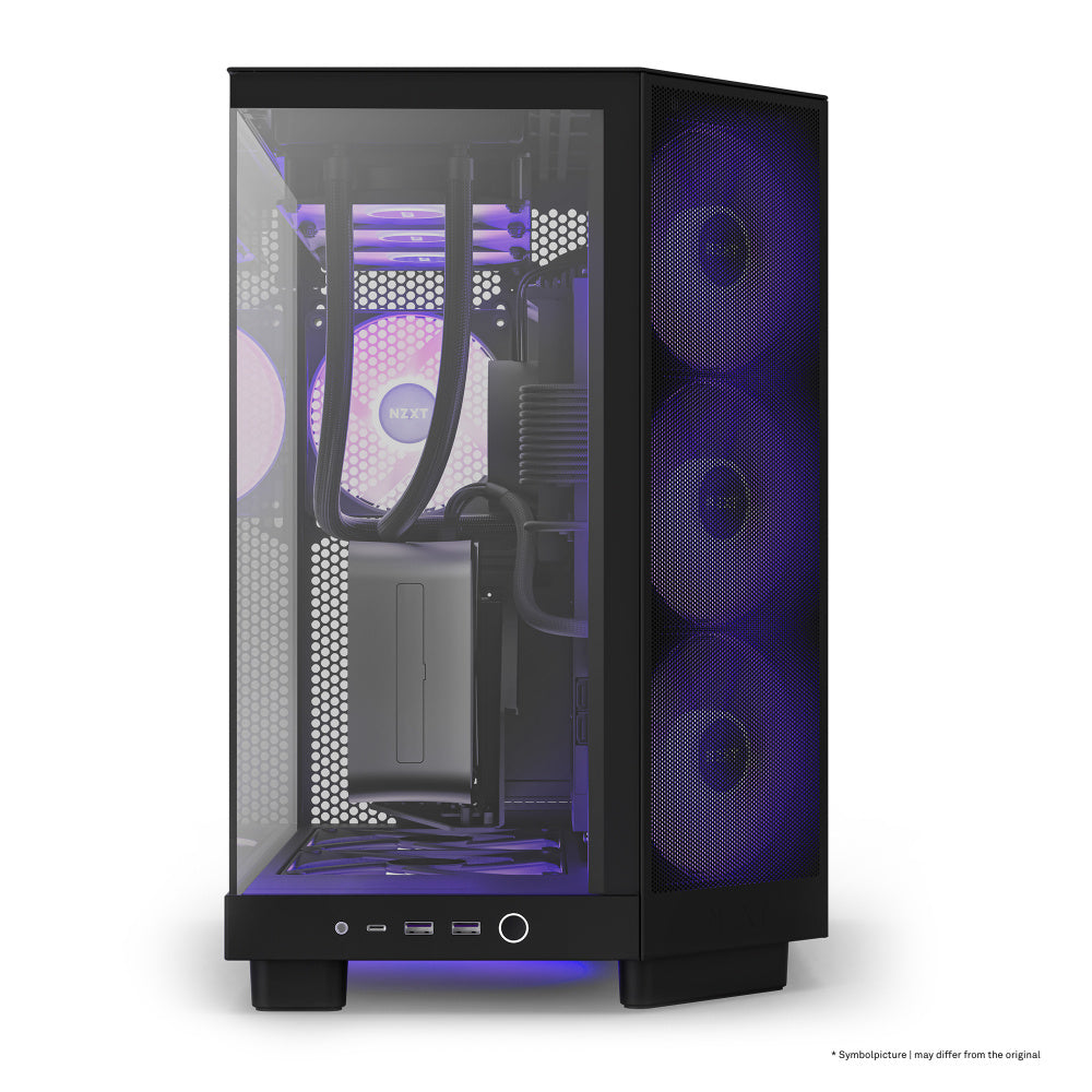 Gabinete NZXT H6 Flow RGB - ATX - Negro