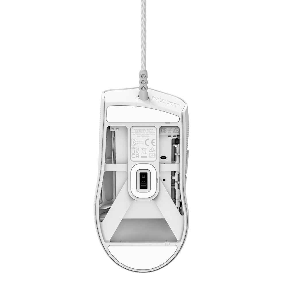 Mouse Gamer NZXT Lift 2 Ergo - Alámbrico - Blanco