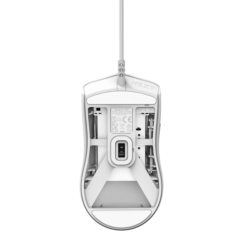 Mouse Gamer NZXT Lift 2 Symm - Alámbrico - Blanco