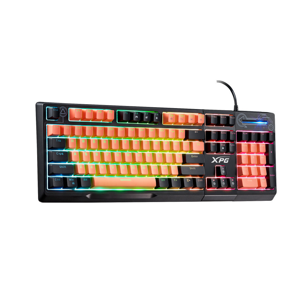 Teclado Gamer XPG Edición Seeker Mera RGB, Membrana, Alámbrico, Rosa/Negro (Inglés)