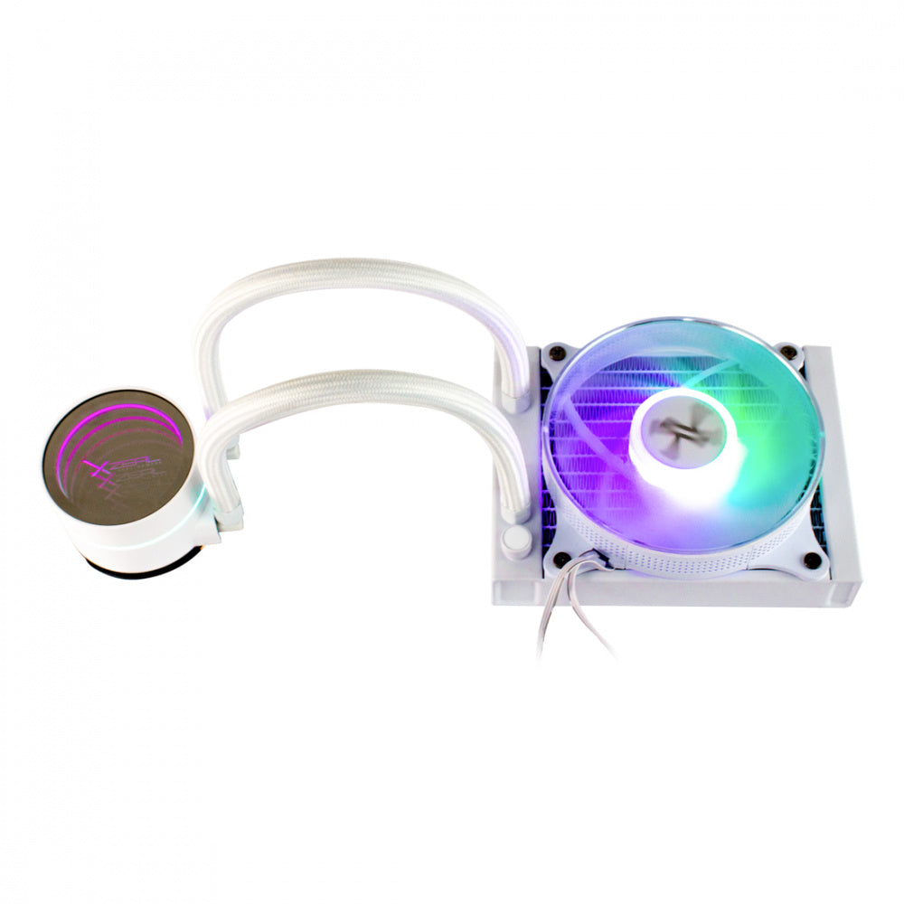 Enfriamiento Liquido Xzeal XZ409 para CPU, 120mm - Blanco