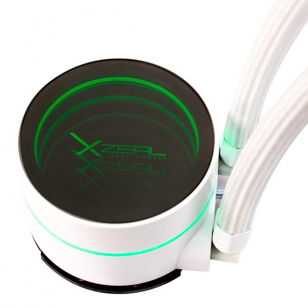 Enfriamiento Liquido Xzeal XZ409 para CPU, 120mm - Blanco