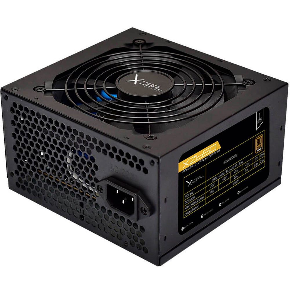 Fuente de Poder XZEAL XZPS650B - Bronze - 650W - Negro