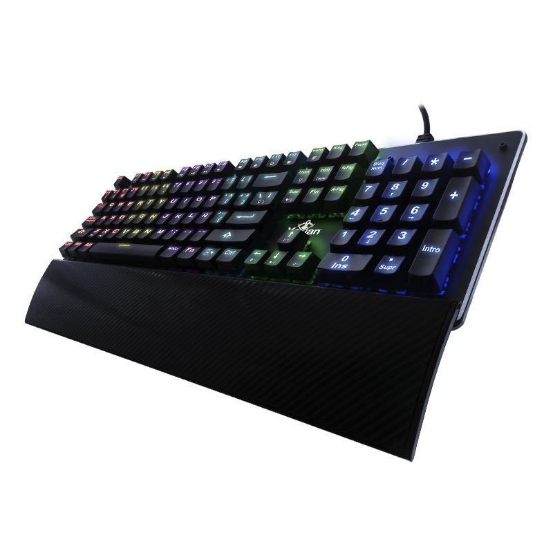 Teclado Mecánico Gamer YEYIAN YAT1801 FLARE SERIE 2000 RGB - Switch Blue