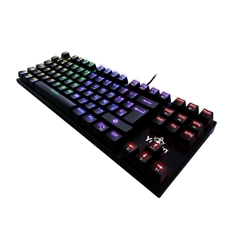 Teclado Mécanico Gamer YEYIAN YAT1804 RGB SPARK SERIE 2000 - Switch Blue