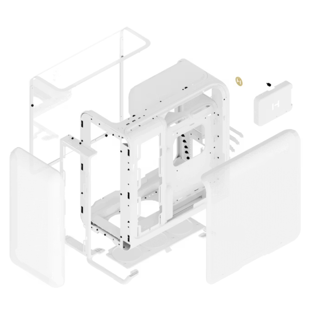 Gabinete Hyte X50 ATX | Snow White
