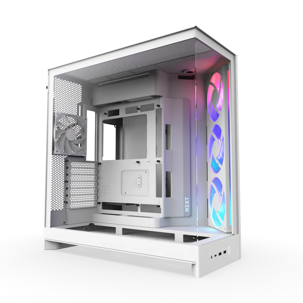 Gabinete NZXT H9 Flow RGB - ATX - Blanco