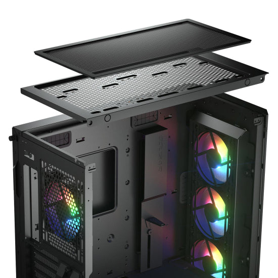 Gabinete Cougar DuoFace Duo Pro RGB - EATX - Negro