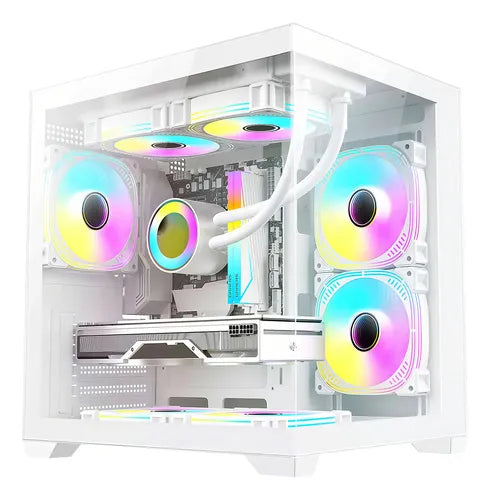 Gabinete XZEAL Panzer II Cubo CX12- Micro ATX- Blanco
