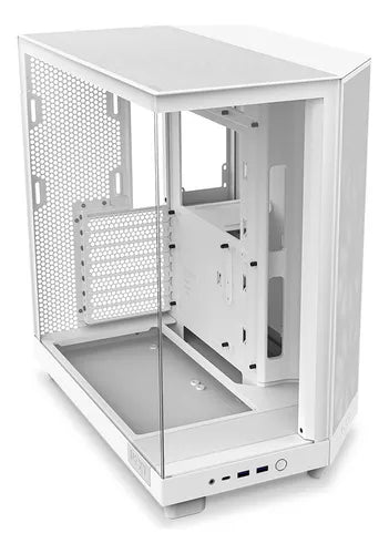 Gabinete NZXT H6 Flow RGB - ATX - Blanco