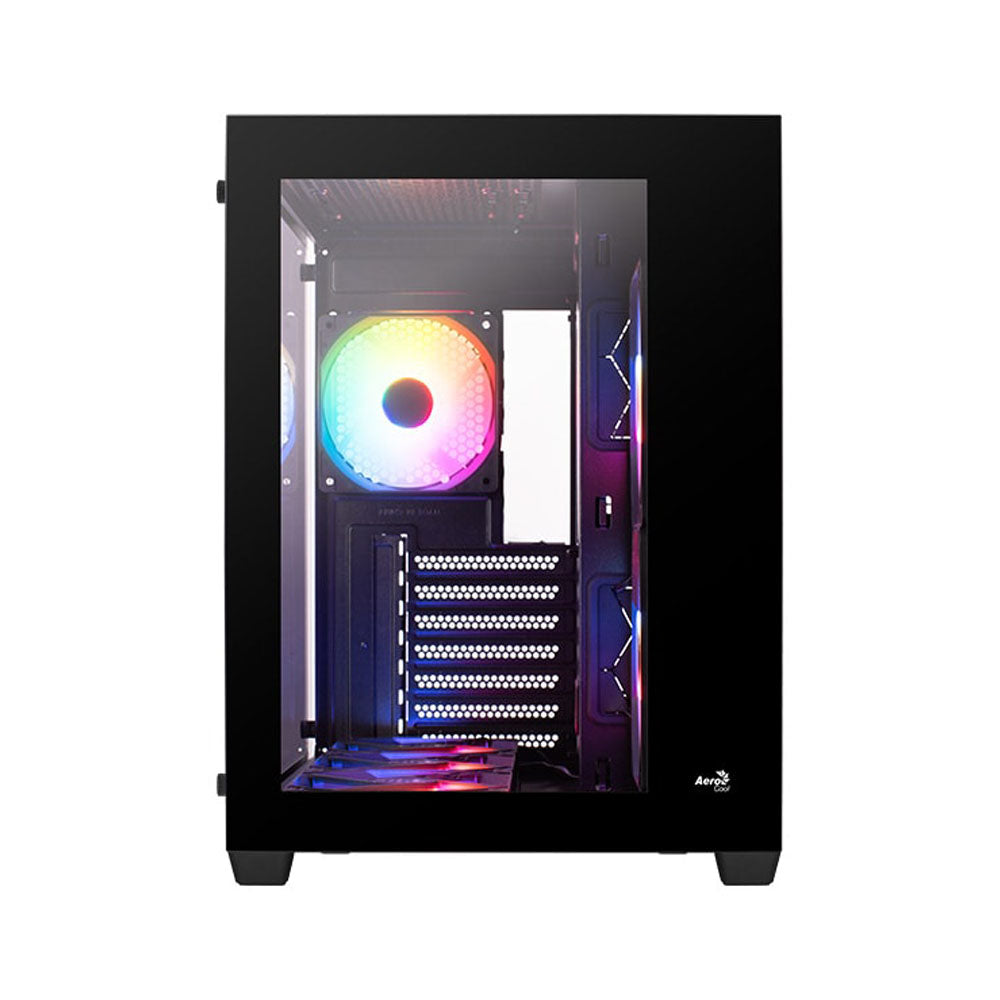 Gabinete Aerocool Dryft G-BK-V2 C/Cristal Templado RGB - ATX - Negro