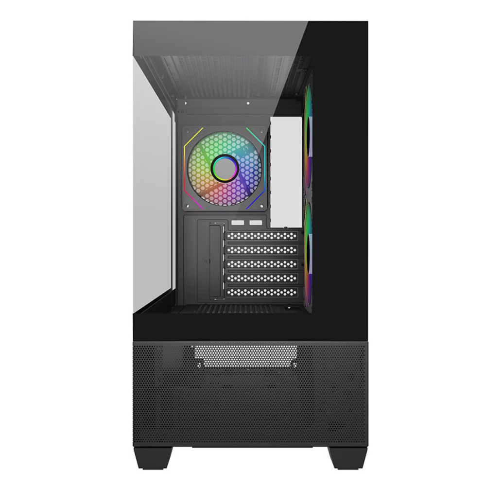 Gabinete Cooler Master Elite 490 | Mini-Tower, Micro-ATX/Mini-ITX, negro