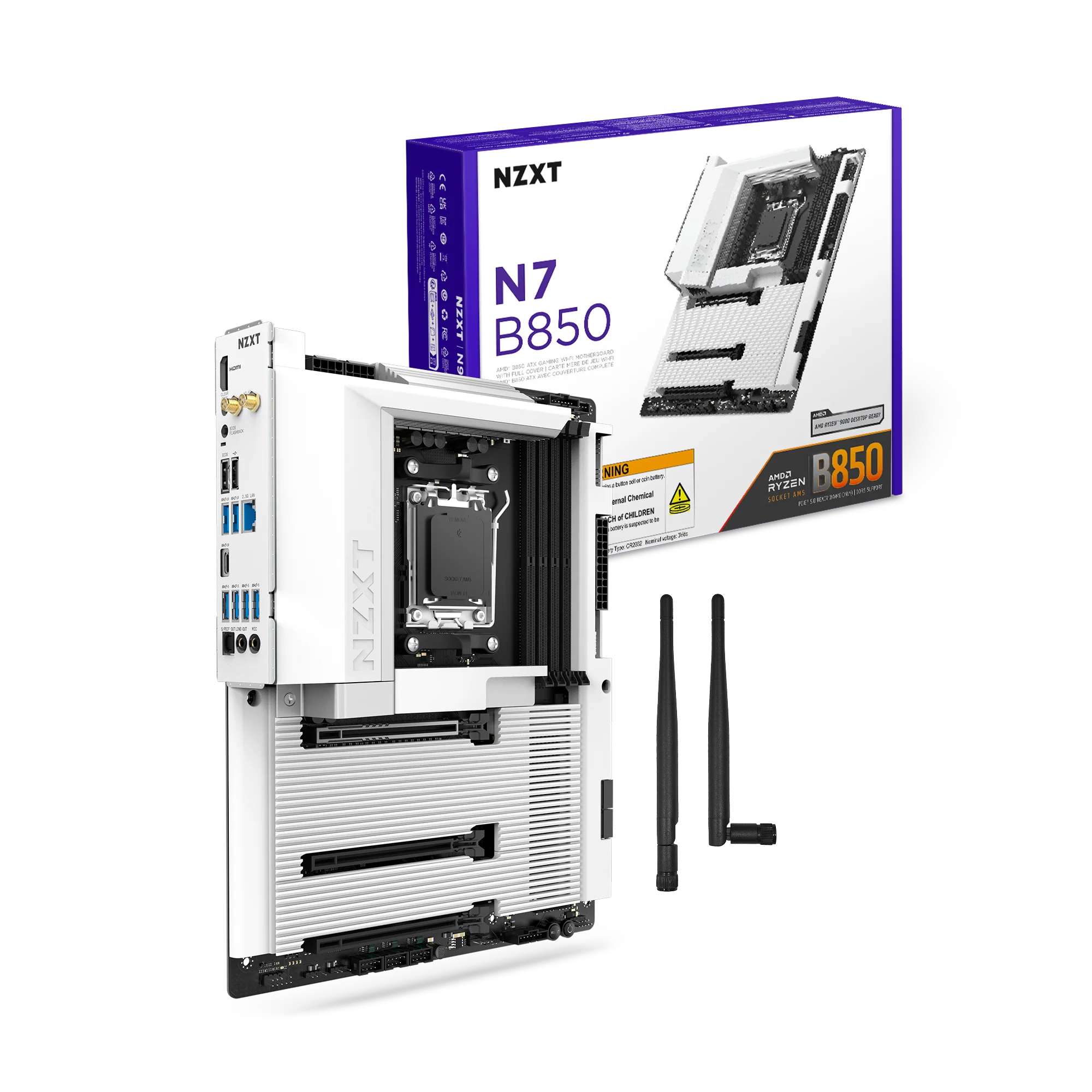 Tarjeta Madre NZXT N7 B850- LGA 1700- ATX- Compatible con DDR5