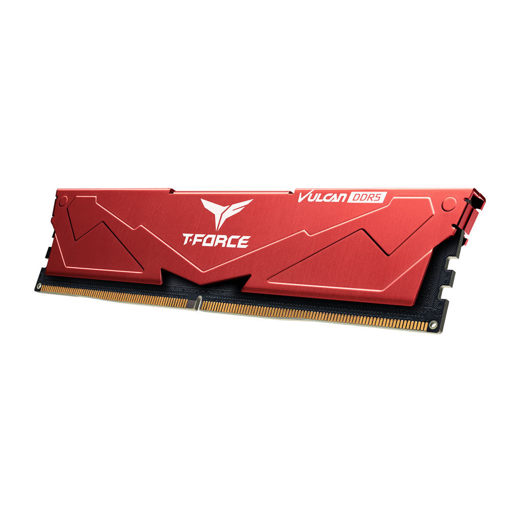 Memoria RAM Teamgroup T Force Vulcan, 16GB, DDR5 5600Mhz, CL36, Rojo