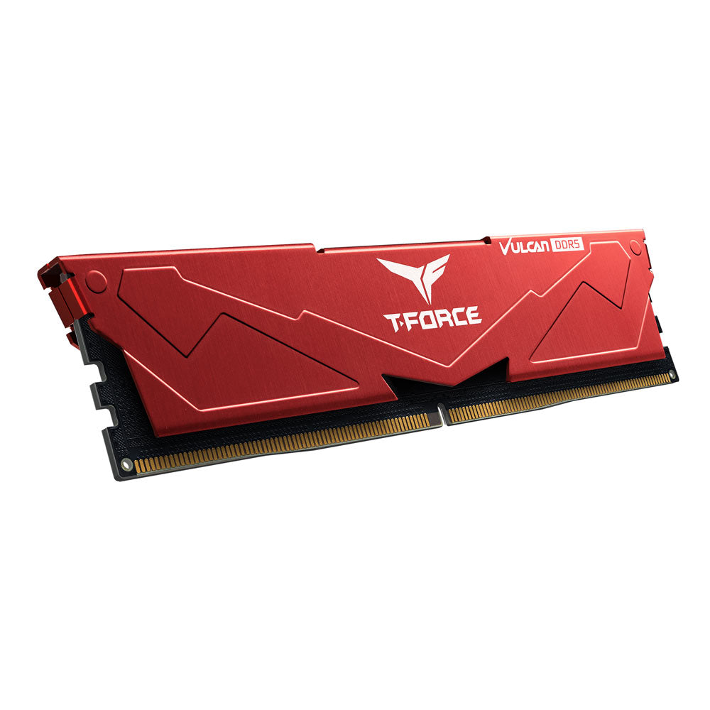 Memoria RAM Teamgroup T Force Vulcan, 16GB, DDR5 5600Mhz, CL36, Rojo