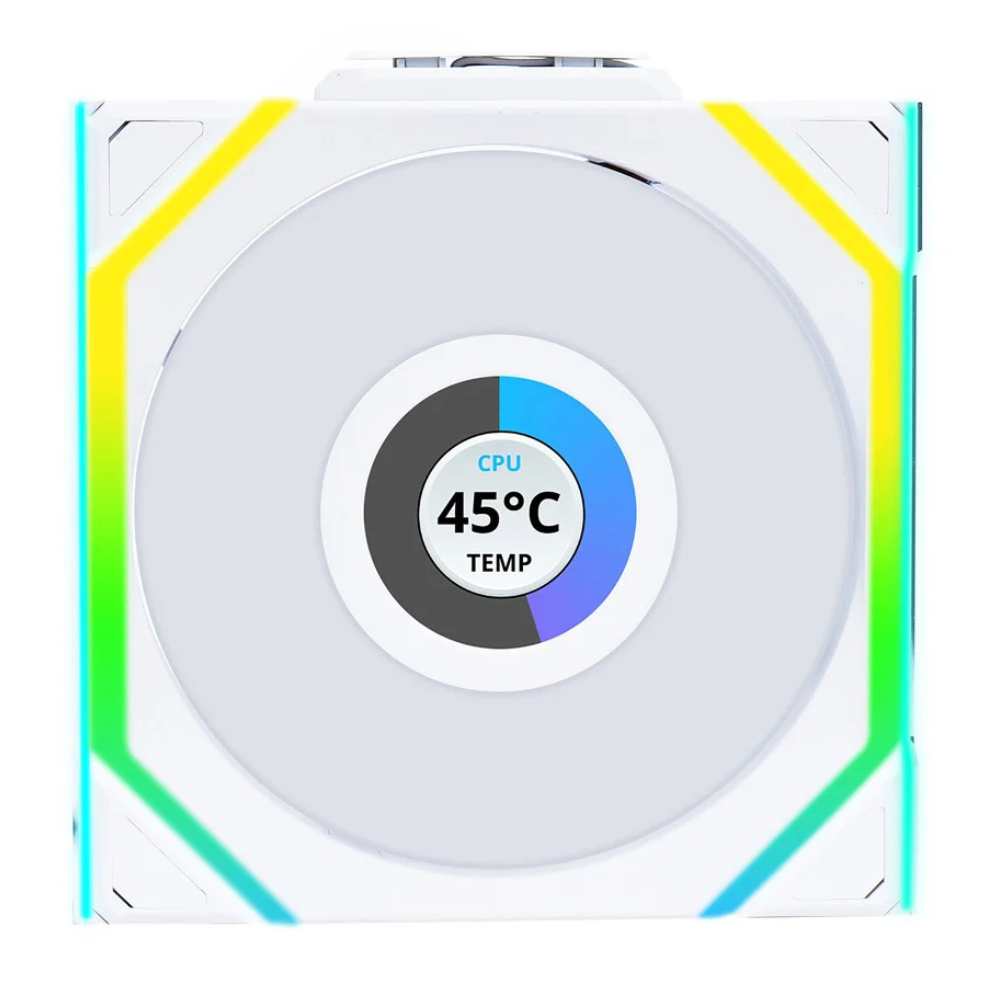 Ventilador Lian Li Uni Fan Sl | White Wireless Led Y LCD | 120mm Argb