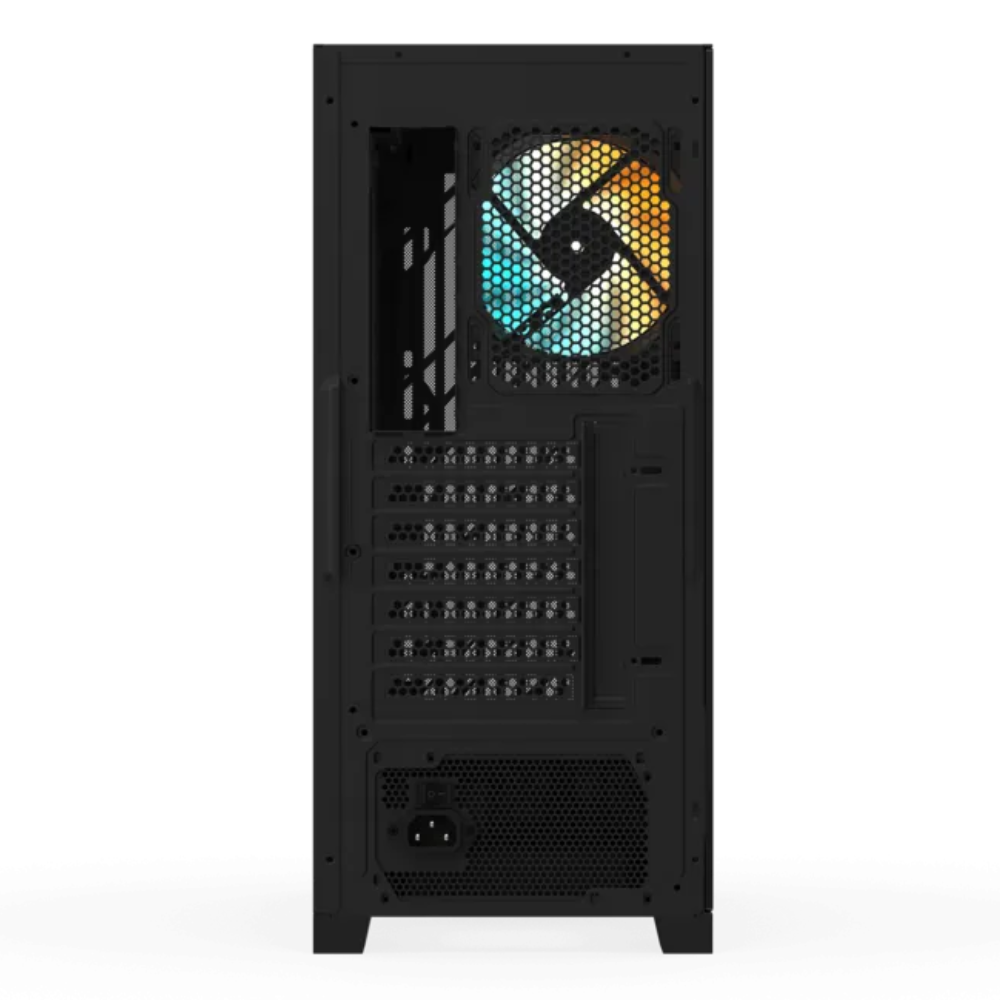 Gabinete Gigabyte C103, Micro ATX, Incluye Fuente 650W Gold y 1 ventilador, Negro