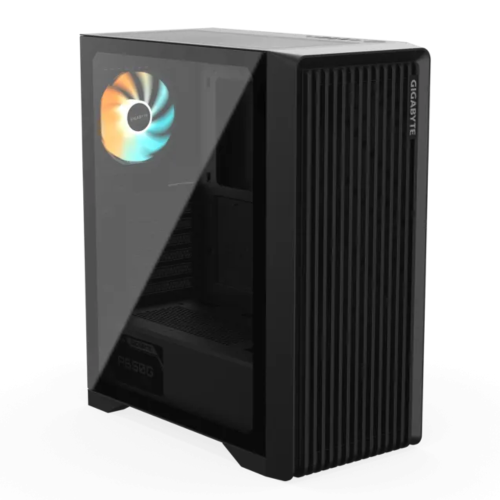 Gabinete Gigabyte C103, Micro ATX, Incluye Fuente 650W Gold y 1 ventilador, Negro