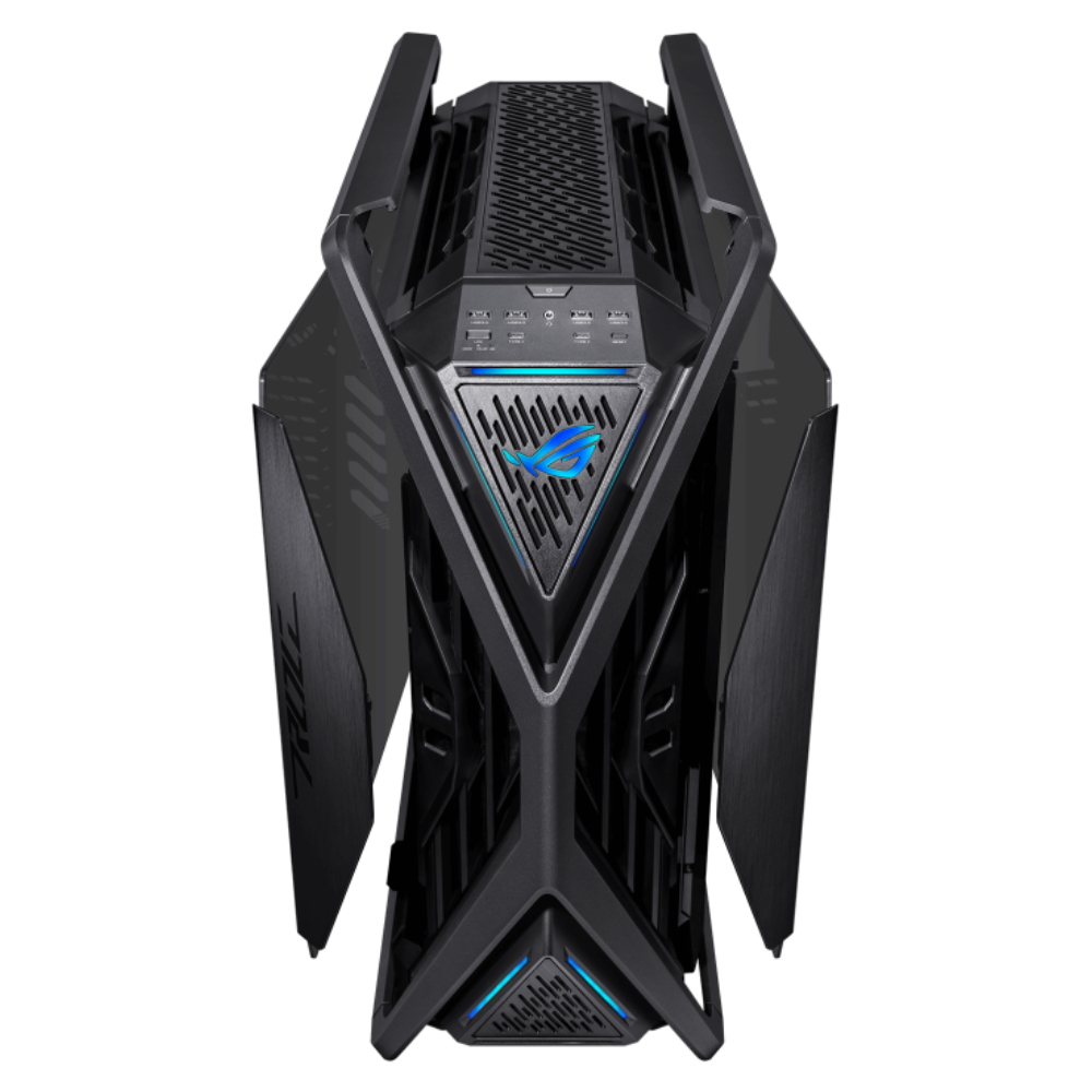 Gabinete Asus GR701 Rog Hyperion, Media Torre, Malla, Negro.