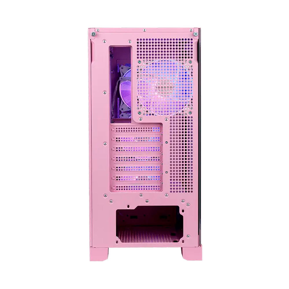 Gabinete MSI MPG GUNGNIR, Midi-Tower, Incluye 4 Ventiladores, Rosa.