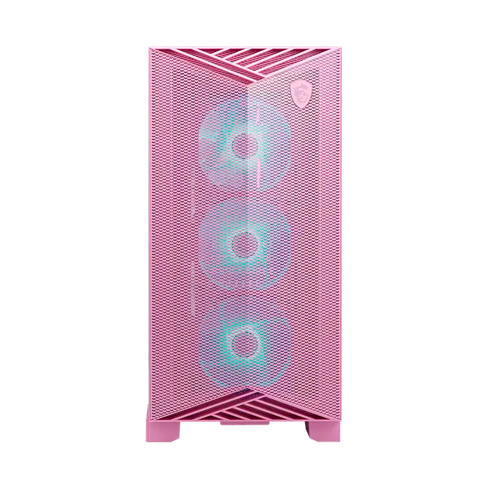 Gabinete MSI MPG GUNGNIR, Midi-Tower, Incluye 4 Ventiladores, Rosa.
