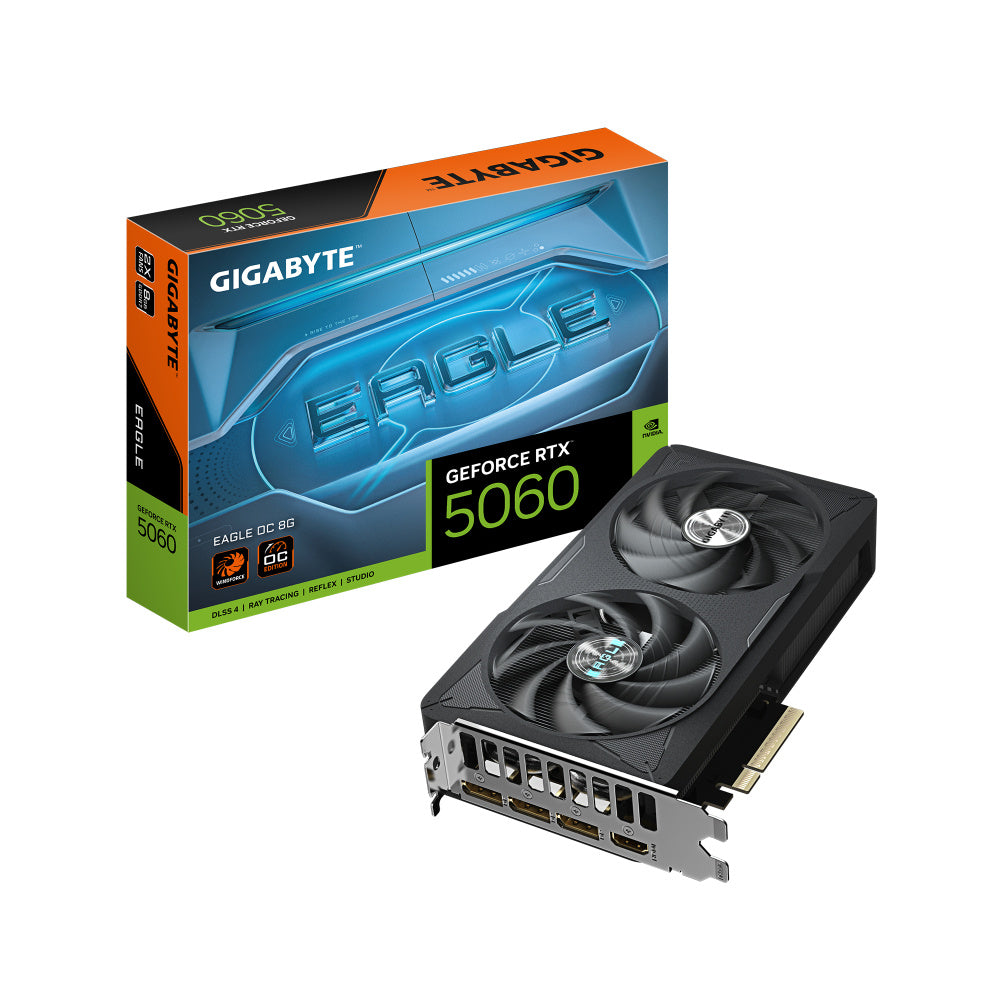 Tarjeta de Video Gigabyte NVIDIA GeForce RTX 5060 EAGLE OC, 8GB GDDR7, PCI Express 5.0