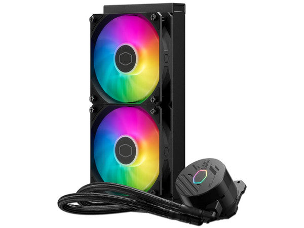 Enfriamiento Liquido Cooler Master Core II ARGB  para CPU- 240mm - Negro