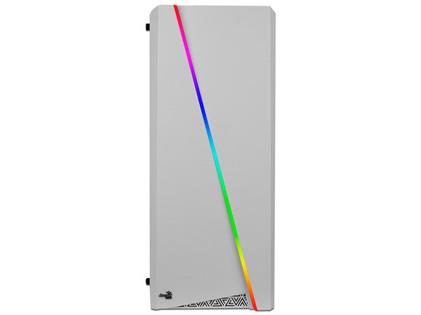 Gabinete AeroCool Cylon con LEDs RGB ATX + PSU AeroCool Cylon de 500W - Blanco