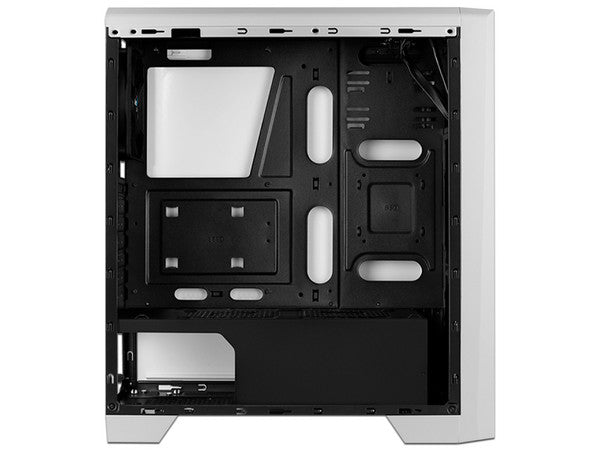 Gabinete AeroCool Cylon con LEDs RGB ATX + PSU AeroCool Cylon de 500W - Blanco