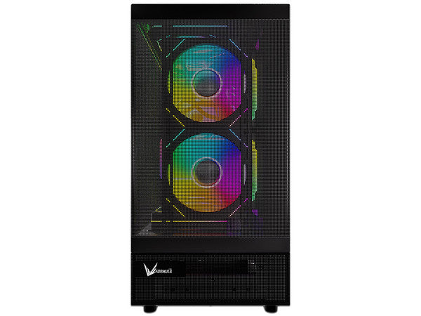 Gabinete Gamer Formula Crystal Z8 Cosmic - Mini ATX - Negro