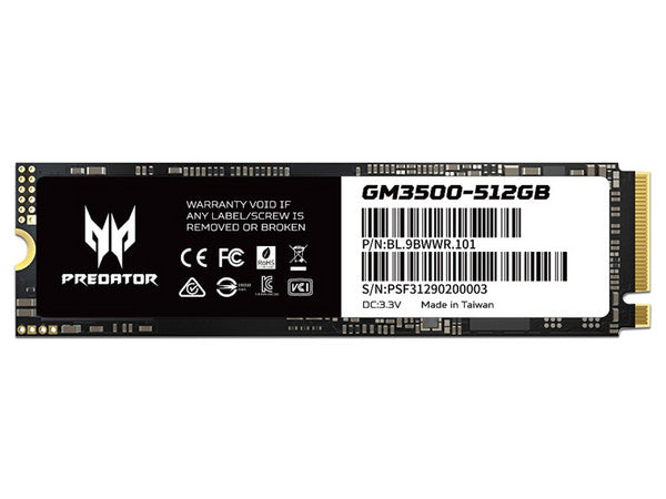 Unidad de estado solido M.2 Predator GM3500 512GB