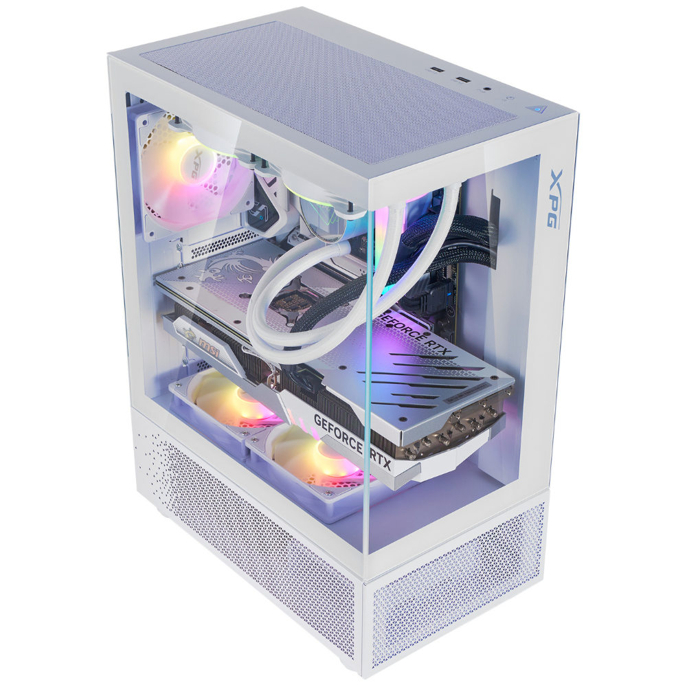 Gabinete ADATA XPG Invader X Mini | ATX | Incluye 5 Ventiladores, Blanco