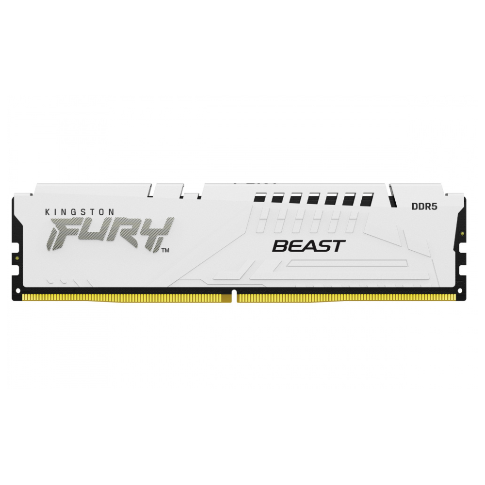 Memoria RAM Kingston FURY Beast 16GB, DDR5, 6000MHz, CL36, XMP/EXPO, Blanco