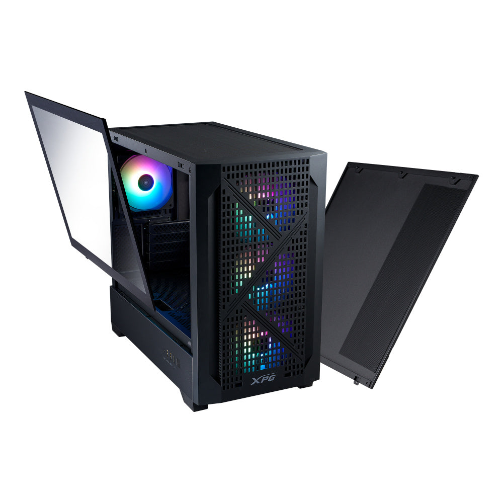 Gabinete XPG Lander300, Mid Tower ATX, Incluye 4 Ventiladores.