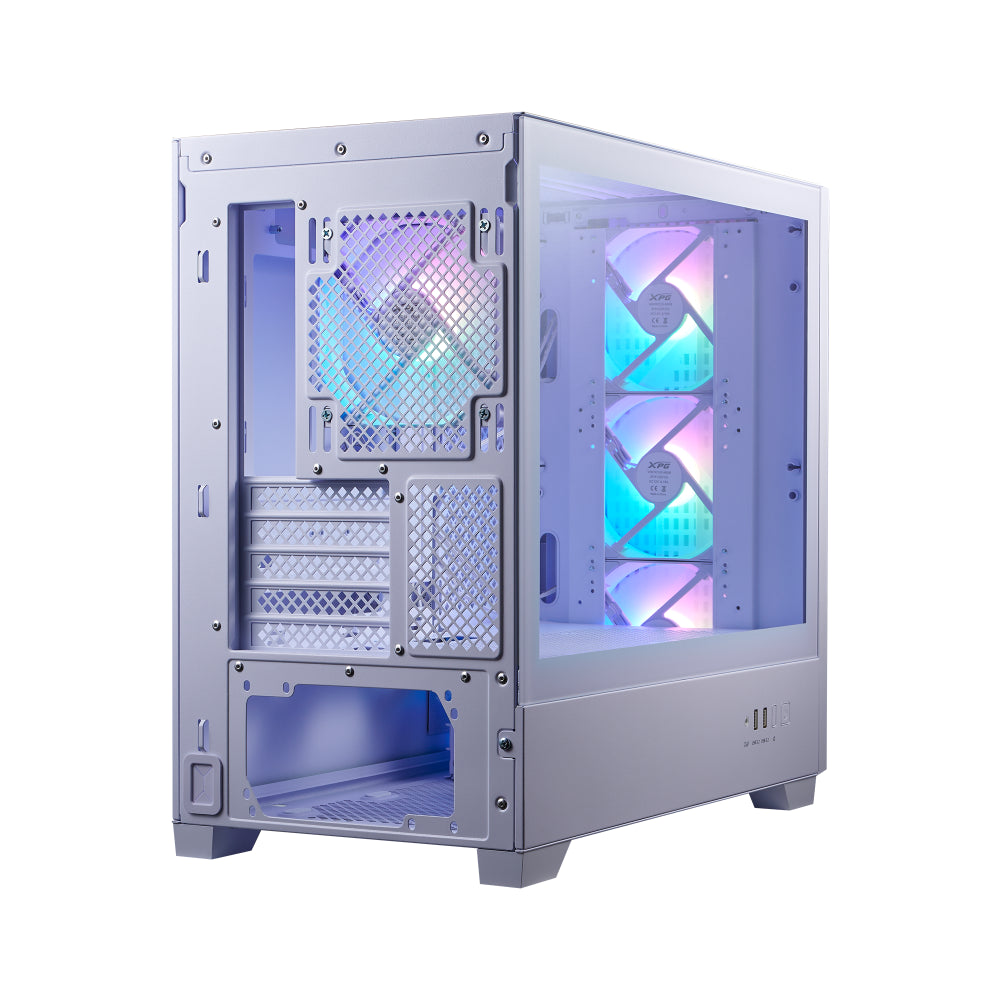 Gabinete XPG Lander 300, Micro-ATX/Mini-ITX, Incluye 4 Ventiladores, Blanco