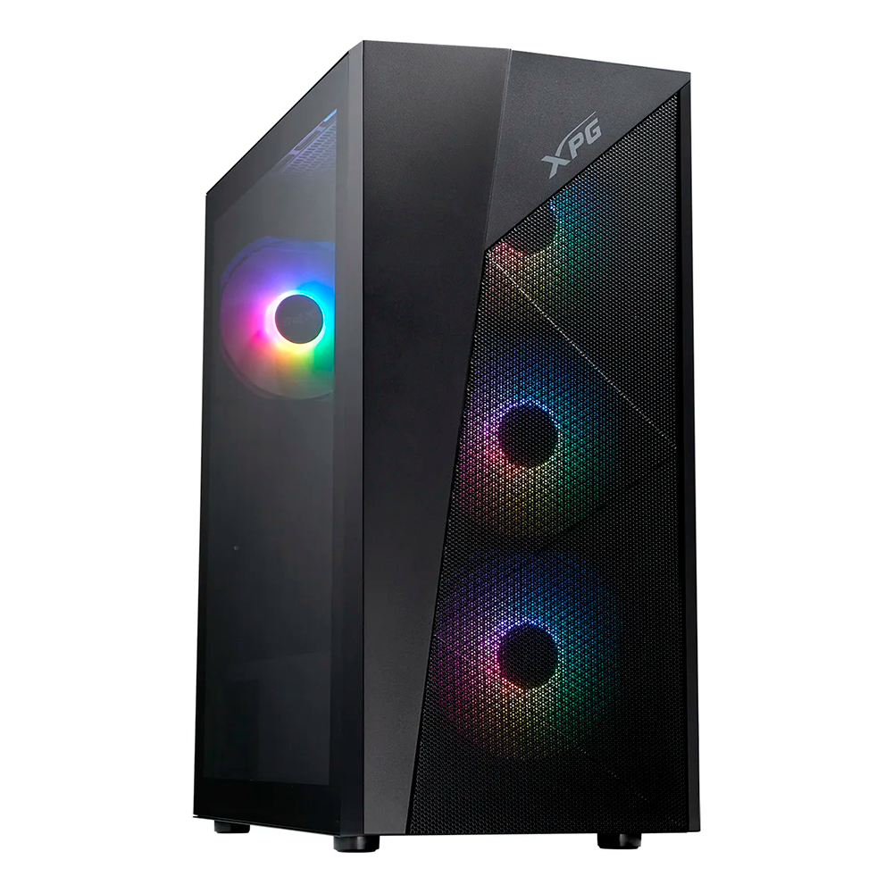 Gabinete XPG LANDER 500, ATX/Micro-ATX/Mini-ITX, Incluye 4 Ventiladores, Negro