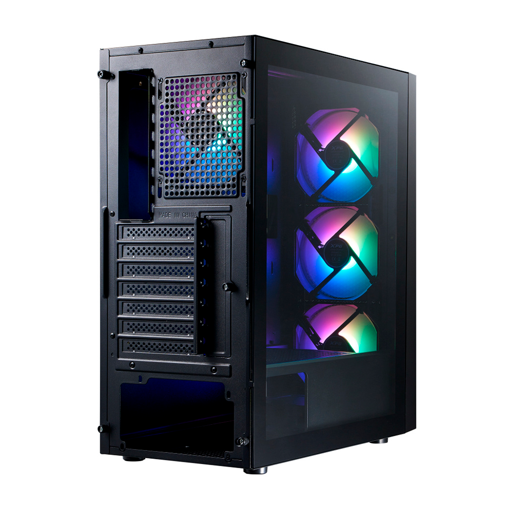 Gabinete XPG Lander 501, Full Tower EATX, Vidrio Templado, Negro.