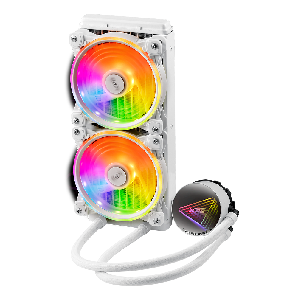 Enfriamiento Liquido XPG LevanteX240, 2x120mm, RGB, hasta 2000Rpm.