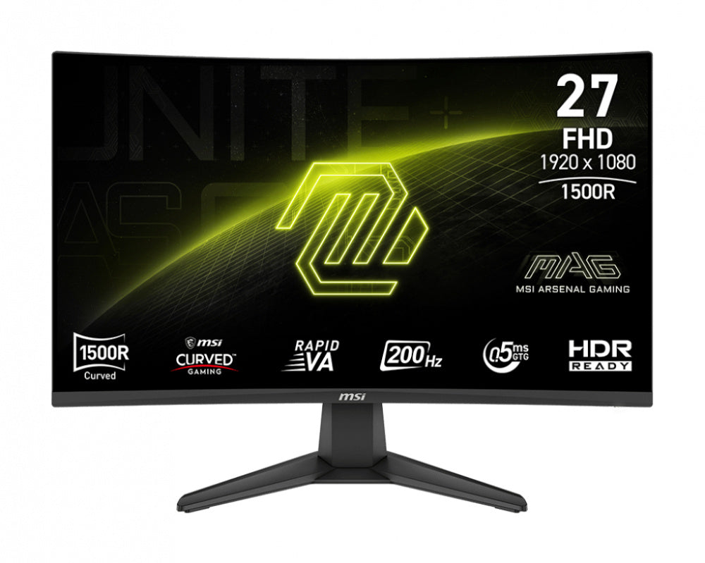 Monitor Gamer Curvo MSI MAG 276CF E20 LCD 27", 1920x1080 Full HD, 200Hz, Negro