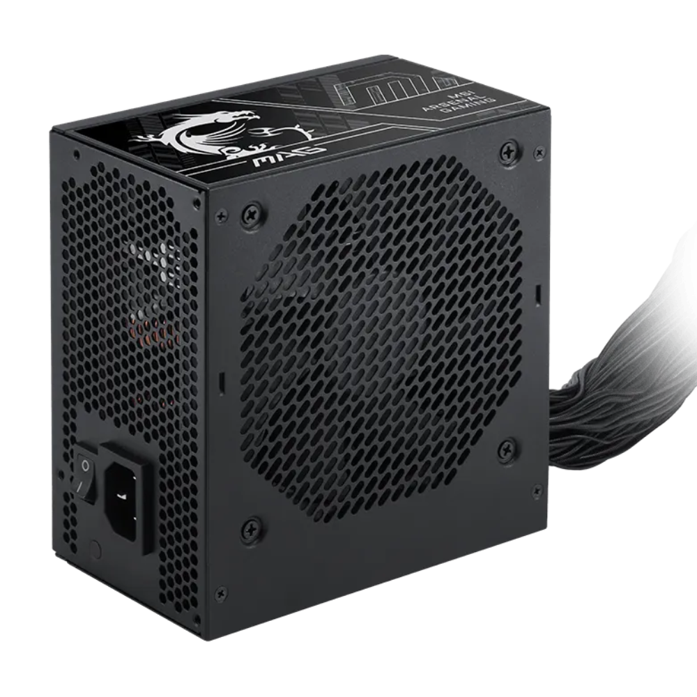 Fuente De Poder MSI Mag A750BN PCIE5 III, 80plus Bronze, 750W.