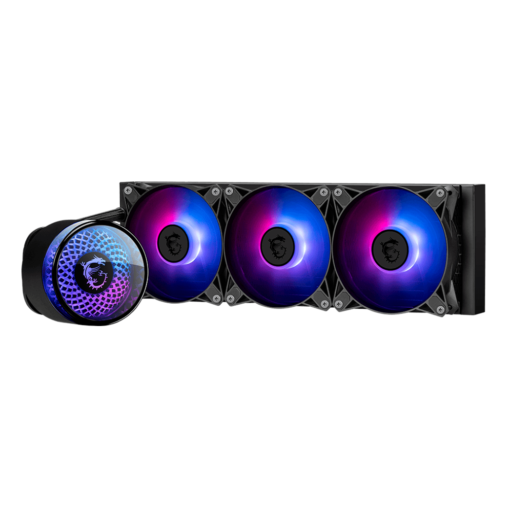 Enfriamiento Líquido MSI MAG CORELIQUID A12 360, 3x120mm, Negro.